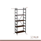 Estante Repisa Industrial 5 niveles 60x28x151 7