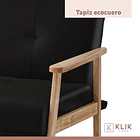 Futón Sofá Cama 3 cuerpos Amelia - Ecocuero Negro 7