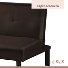 Futón Sofá Cama 2 cuerpos Simply - Ecocuero Café 6