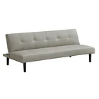 Futón Sofá Cama 2 cuerpos Sofía - Ecocuero Gris 1