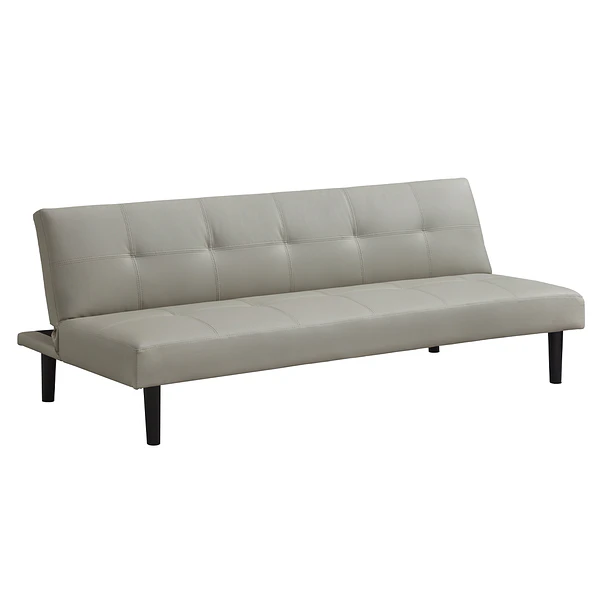 Futón Sofá Cama 2 cuerpos Sofía - Ecocuero Gris 1