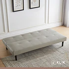 Futón Sofá Cama 2 cuerpos Sofía - Ecocuero Gris 9