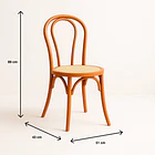 Silla Amelia Vienna Madera Rattan - Natural 4