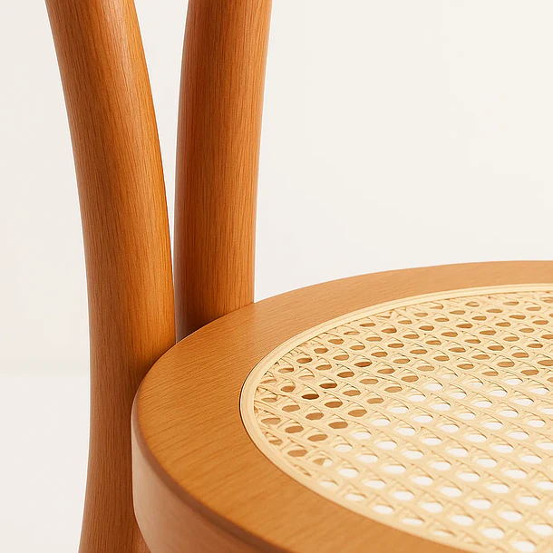 Silla Amelia Vienna Madera Rattan - Natural 6