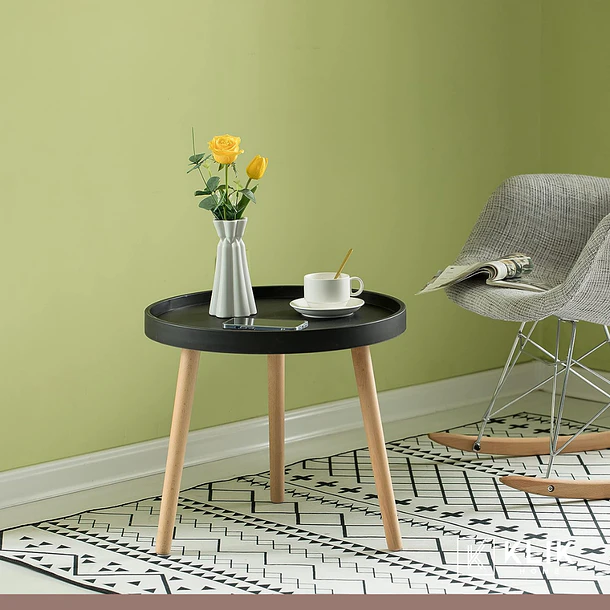 Mesa Lateral Pequeña Redonda Eames - Negra 3