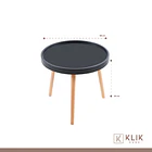 Mesa Lateral Pequeña Redonda Eames - Negra 7