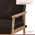 Futón Sofá Cama 3 cuerpos Amelia - Ecocuero Café 7
