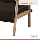 Futón Sofá Cama 3 cuerpos Amelia - Ecocuero Café 9