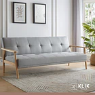 Futón Sofá Cama 3 cuerpos Amelia - Lino Gris 4