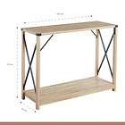 Mesa de Arrimo Cross 2 Niveles - Madera 6