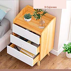 Pack de 2 Veladores Tres Cajones Simply 37x30x60 6