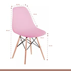 Pack de 4 Sillas Eames - Rosadas 4