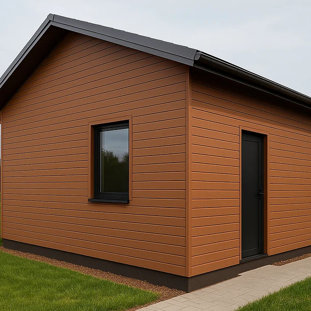 Pack de 5 Revestimientos Siding WPC exterior Color Madera 2