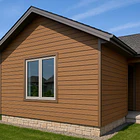 Pack de 5 Revestimientos Siding WPC exterior Color Gris Oscuro 2
