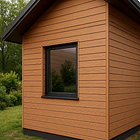 Pack de 5 Revestimientos Siding WPC exterior Color Gris Oscuro 3