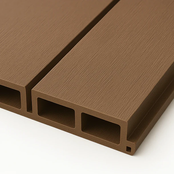 Pack de 5 Revestimientos Siding WPC exterior Color Gris Oscuro 6