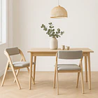 Pack de 2 Sillas Betlahem de madera plegable acolchada - Gris 3