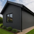 Pack de 5 Revestimientos Siding WPC exterior Color Gris Azulado 2