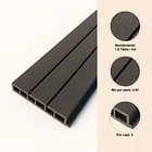Pack de 5 Revestimientos Siding WPC exterior Color Gris Azulado 5