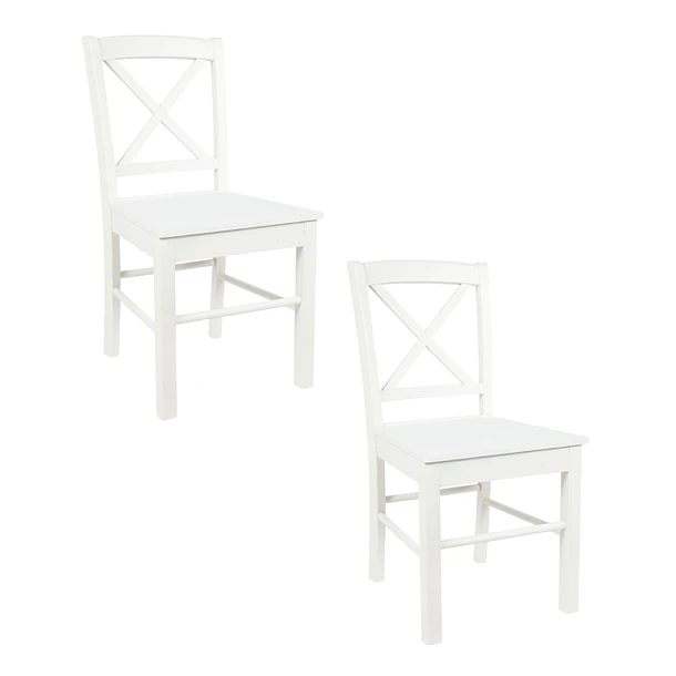 Pack de 2 Sillas de Madera Simply Blanca 1