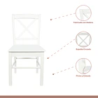 Pack de 2 Sillas de Madera Simply Blanca 3