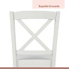 Pack de 2 Sillas de Madera Simply Blanca 6