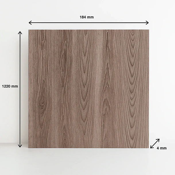 Pack de 12 Pisos Vinilico SPC Color Gris Oscuro 4