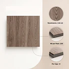 Pack de 12 Pisos Vinilico SPC Color Gris Oscuro 5