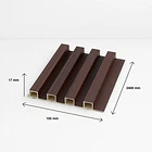 Pack de 16 Revestimientos Siding WPC interior color Chocolate 4