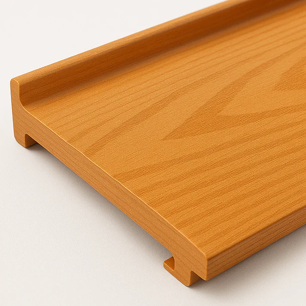 Pack de 5 Revestimientos Siding Plano WPC exterior Color Madera 6