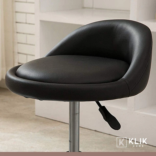 Pack de 2 Taburetes Ajustables Comfy acolchados - Negro 8