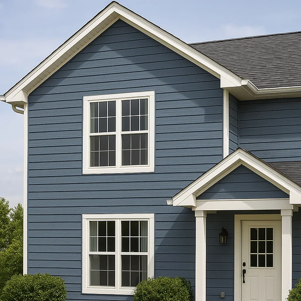 Pack de 5 Revestimientos Siding Plano WPC exterior Color Gris Azulado 3