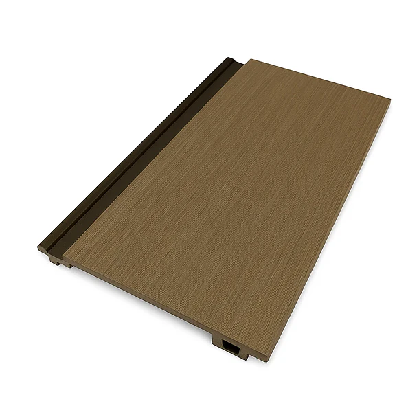 Pack de 5 Revestimientos Siding Plano WPC exterior Color Gris Oscuro 1