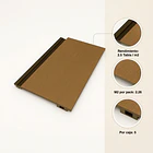 Pack de 5 Revestimientos Siding Plano WPC exterior Color Gris Oscuro 5