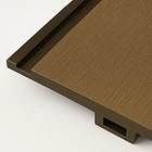 Pack de 5 Revestimientos Siding Plano WPC exterior Color Gris Oscuro 6