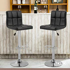 Pack de 2 Taburetes Ajustables Completos con Respaldos - Negro 2