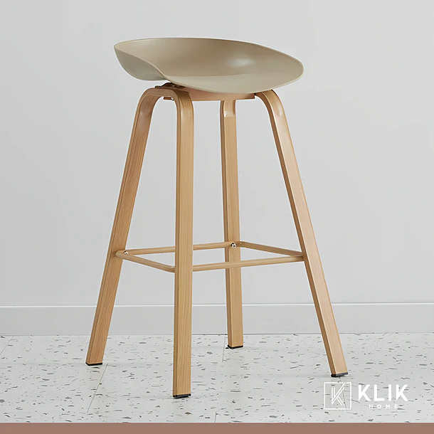 Pack de 4 Taburetes Nordic - Beige 2