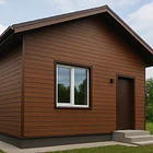 Pack de 5 Revestimientos Siding Plano WPC exterior Color Madera Oscura 3