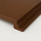 Pack de 5 Revestimientos Siding Plano WPC exterior Color Madera Oscura 6
