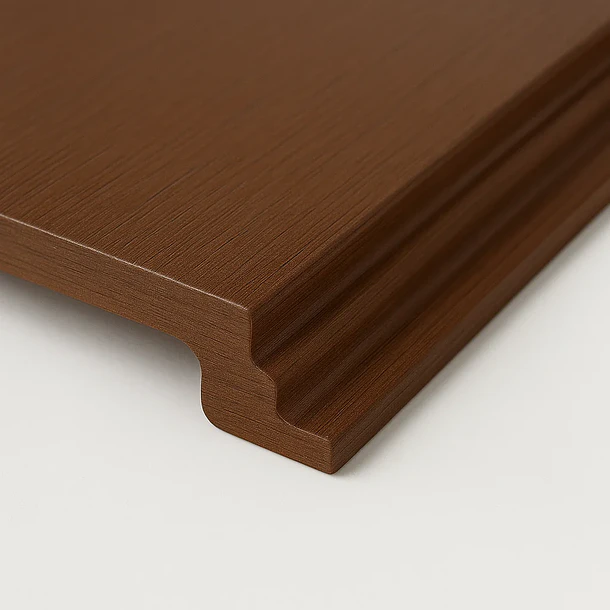 Pack de 5 Revestimientos Siding Plano WPC exterior Color Madera Oscura 6