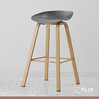 Pack de 4 Taburetes Nordic - Gris 2