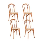 Pack 4 Sillas Amelia Vienna Madera Rattan - Natural 9