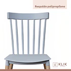 Pack de 4 Sillas Windsor Grises 6