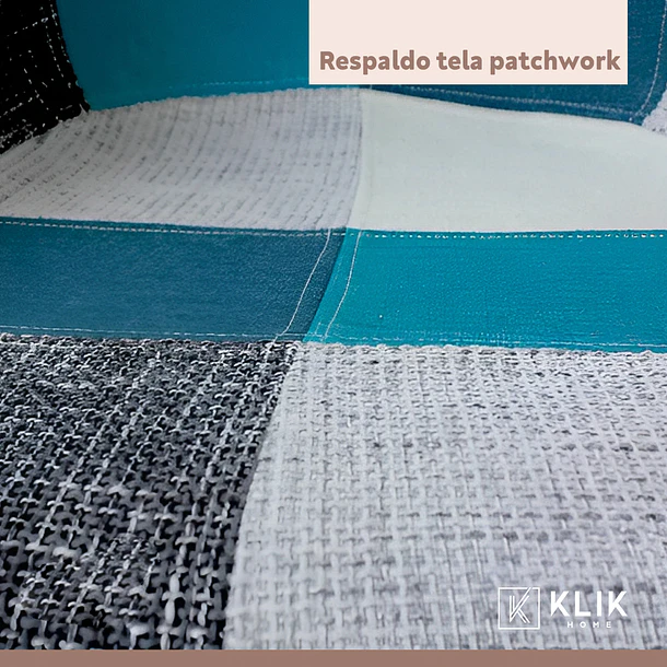 Pack de 2 Butacas Eames Patchwork Celeste 5