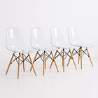 Pack de 4 Sillas Eames Transparentes 1