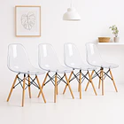 Pack de 4 Sillas Eames Transparentes 2