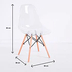 Pack de 4 Sillas Eames Transparentes 4