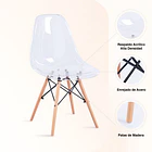 Pack de 4 Sillas Eames Transparentes 5