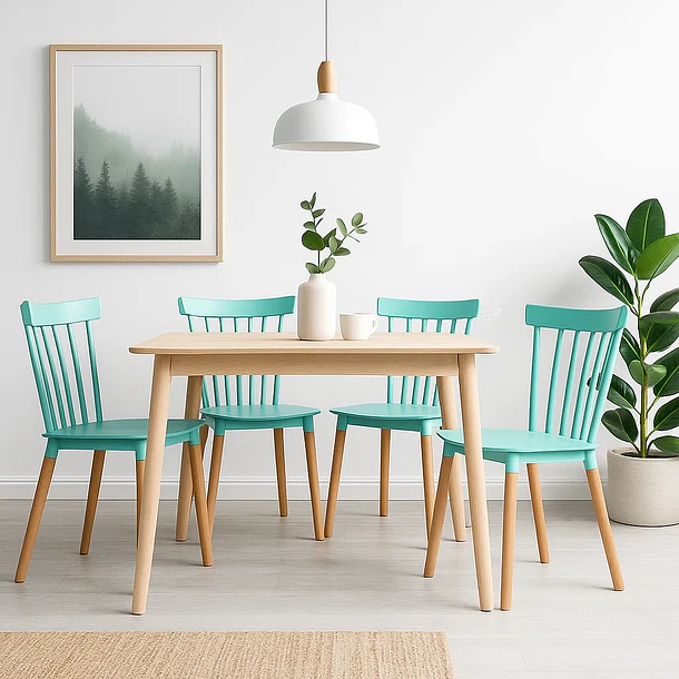 Pack de 4 Sillas Windsor Menta 3