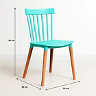 Pack de 4 Sillas Windsor Menta 4
